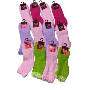 Crush Original Cozy Socks Size 6-8 Slipper Socks 12 pairs Brand New NWT.